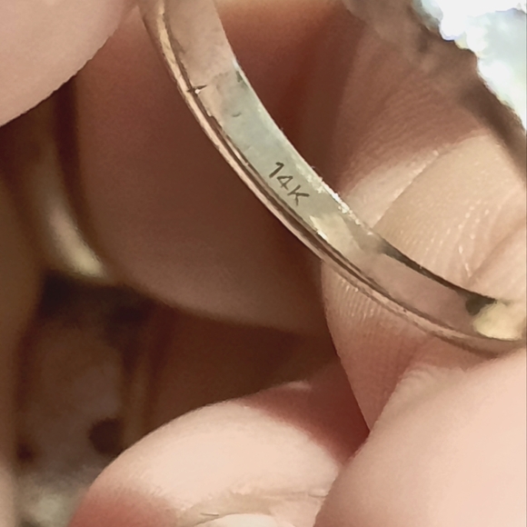 GENUINE SOLID 14K WHITE GOLD GENUINE .27 CTTW DIAMOND ANNIVERSARY WEDDING RING - Picture 6 of 10